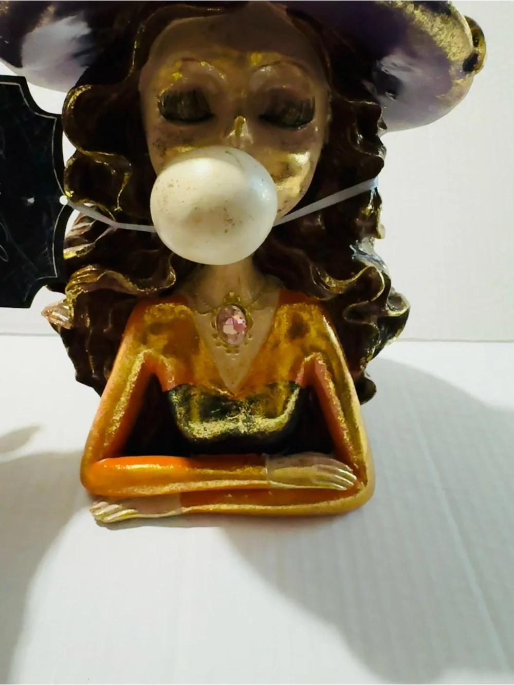 Bella Lux Halloween Glittery Witch Blowing bubble BNWT